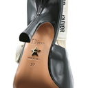 Christian Dior J'Adior Slingback Pump Black Patent Calfskin In Size 37