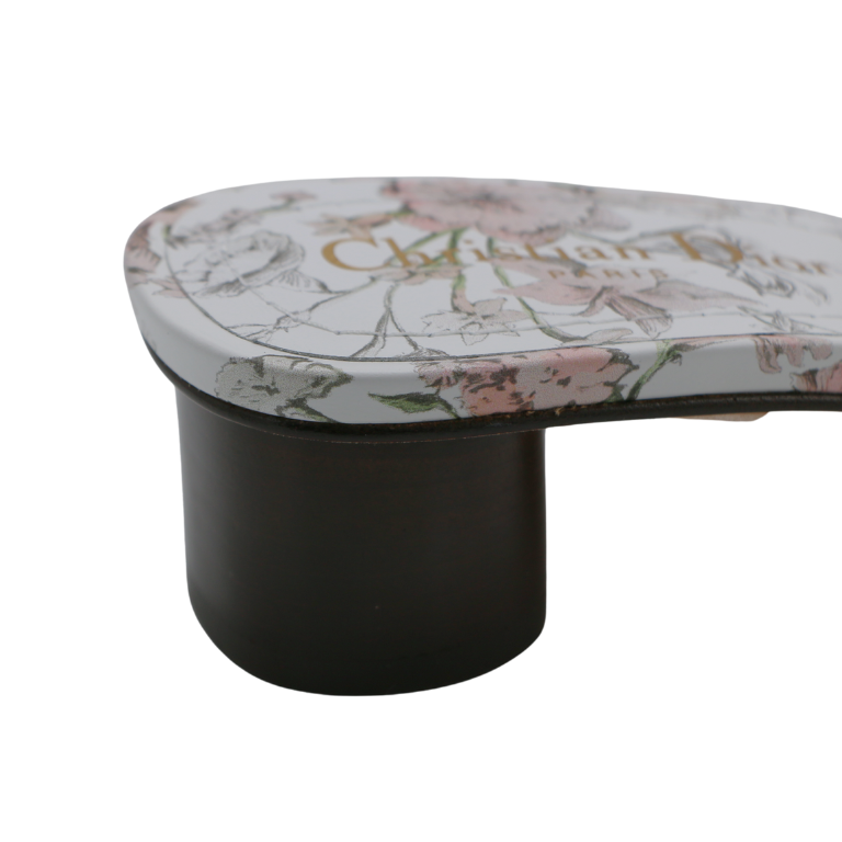 Christian Dior Dway Heeled Slide Cotton and White Multicolor Toile de Jouy Papillon Motit Size 38