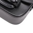 Gucci Mini Horsebit Shoulder Bag Black Leather 726863