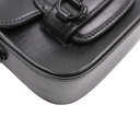 Gucci Mini Horsebit Shoulder Bag Black Leather 726863