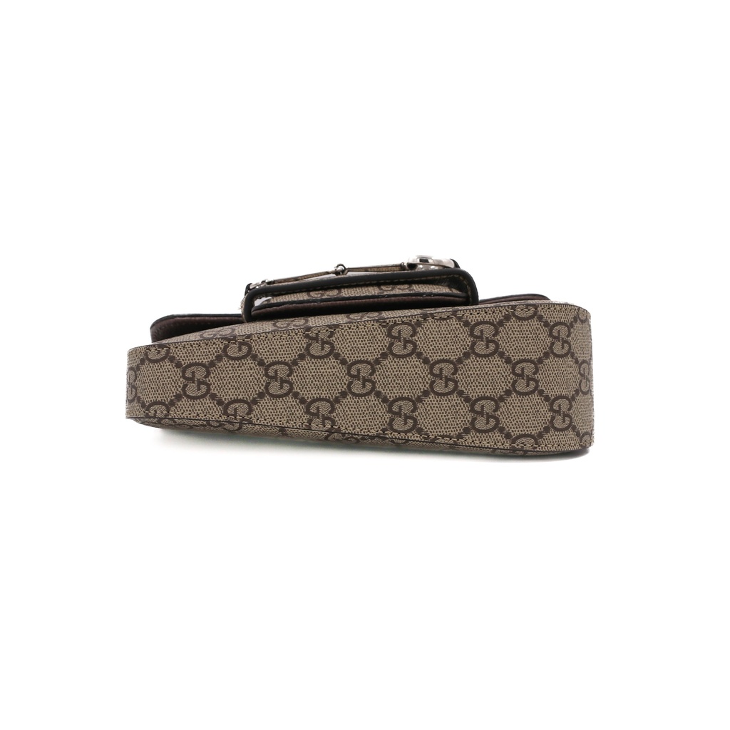 Gucci Horsebit 1955 Asymmetrical Mini Shoulder Bag Beige 774209