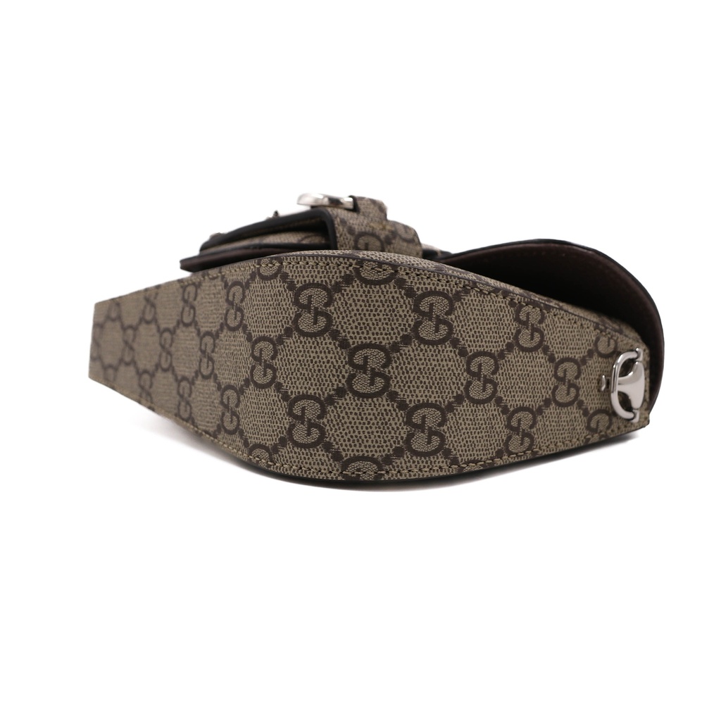 Gucci Horsebit 1955 Asymmetrical Mini Shoulder Bag Beige 774209