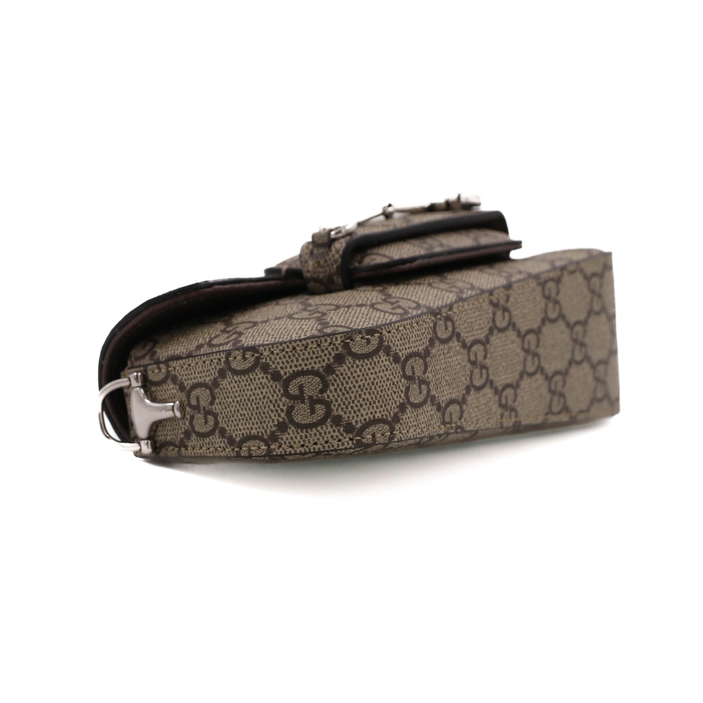 Gucci Horsebit 1955 Asymmetrical Mini Shoulder Bag Beige 774209