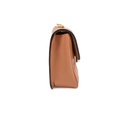 Gucci Shoulder Bag Deco Leather Beige Gold 741457