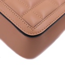 Gucci Shoulder Bag Deco Leather Beige Gold 741457