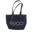 Gucci Totissima Small Reversible Tote In Dark Blue Denim 820496