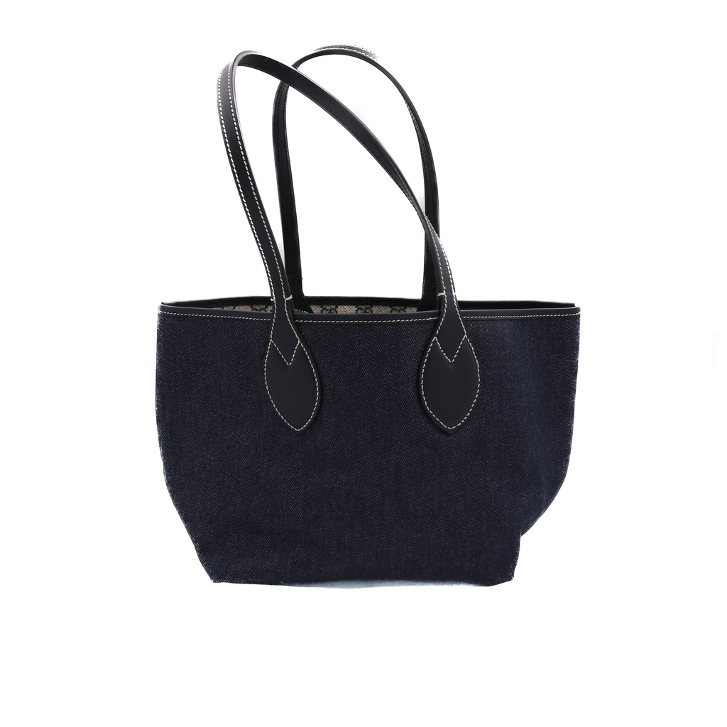 Gucci Totissima Small Reversible Tote In Dark Blue Denim 820496