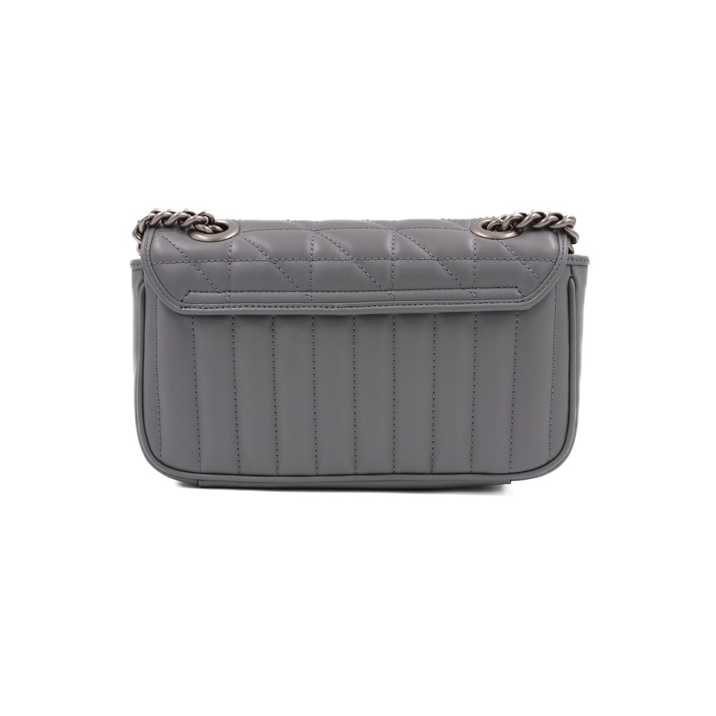 Gucci GG Marmont Matelasse Small Grey Bag 446744
