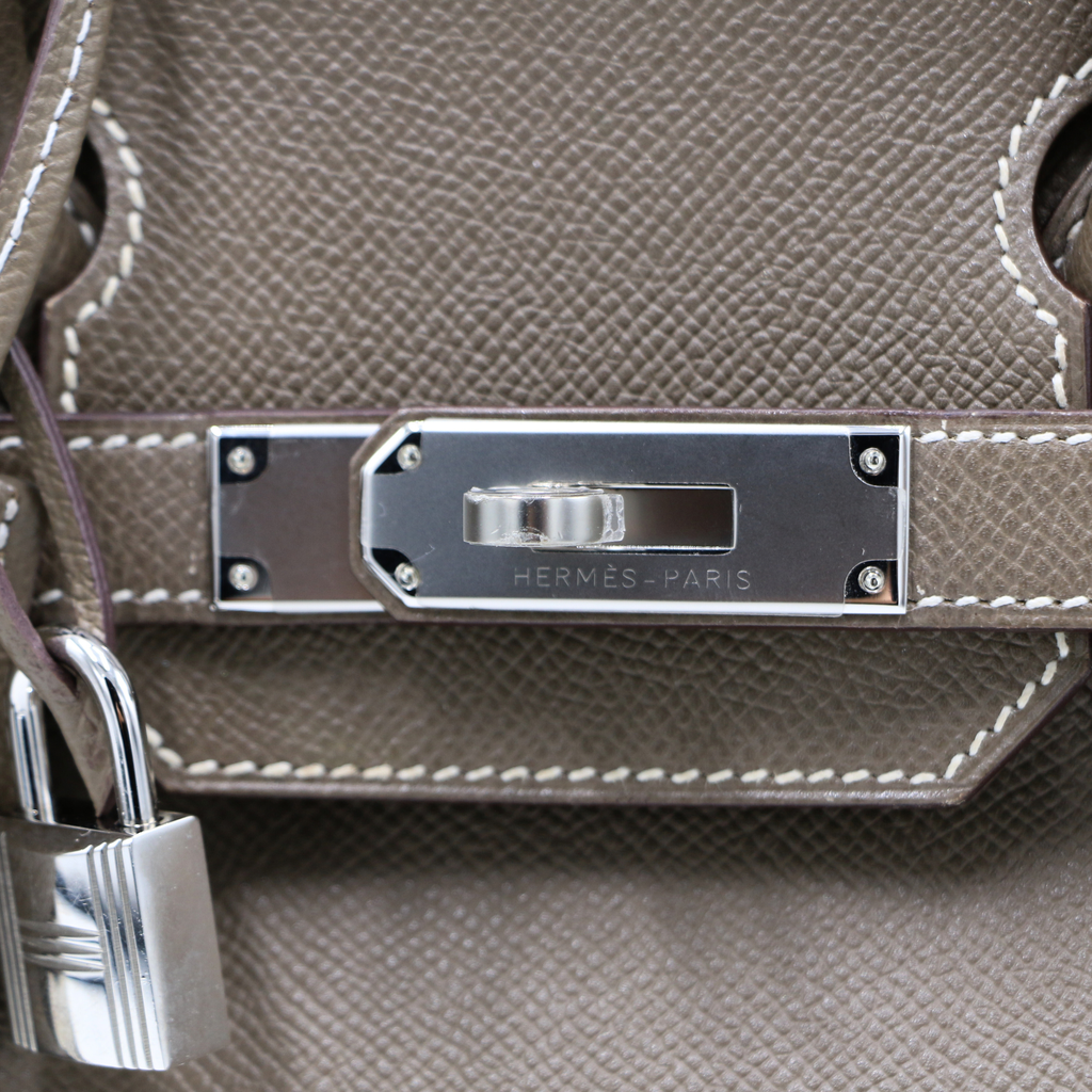Hermes Birkin 30 Epsom Leather Grey 2014