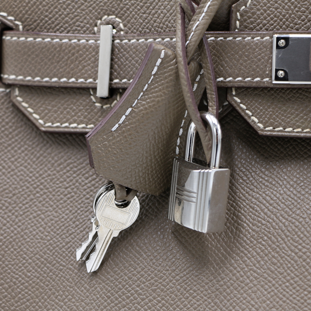 Hermes Birkin 30 Epsom Leather Grey 2014