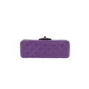 Chanel Patent Quilted Mini Rectangular Flap Purple