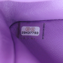 Chanel Patent Quilted Mini Rectangular Flap Purple