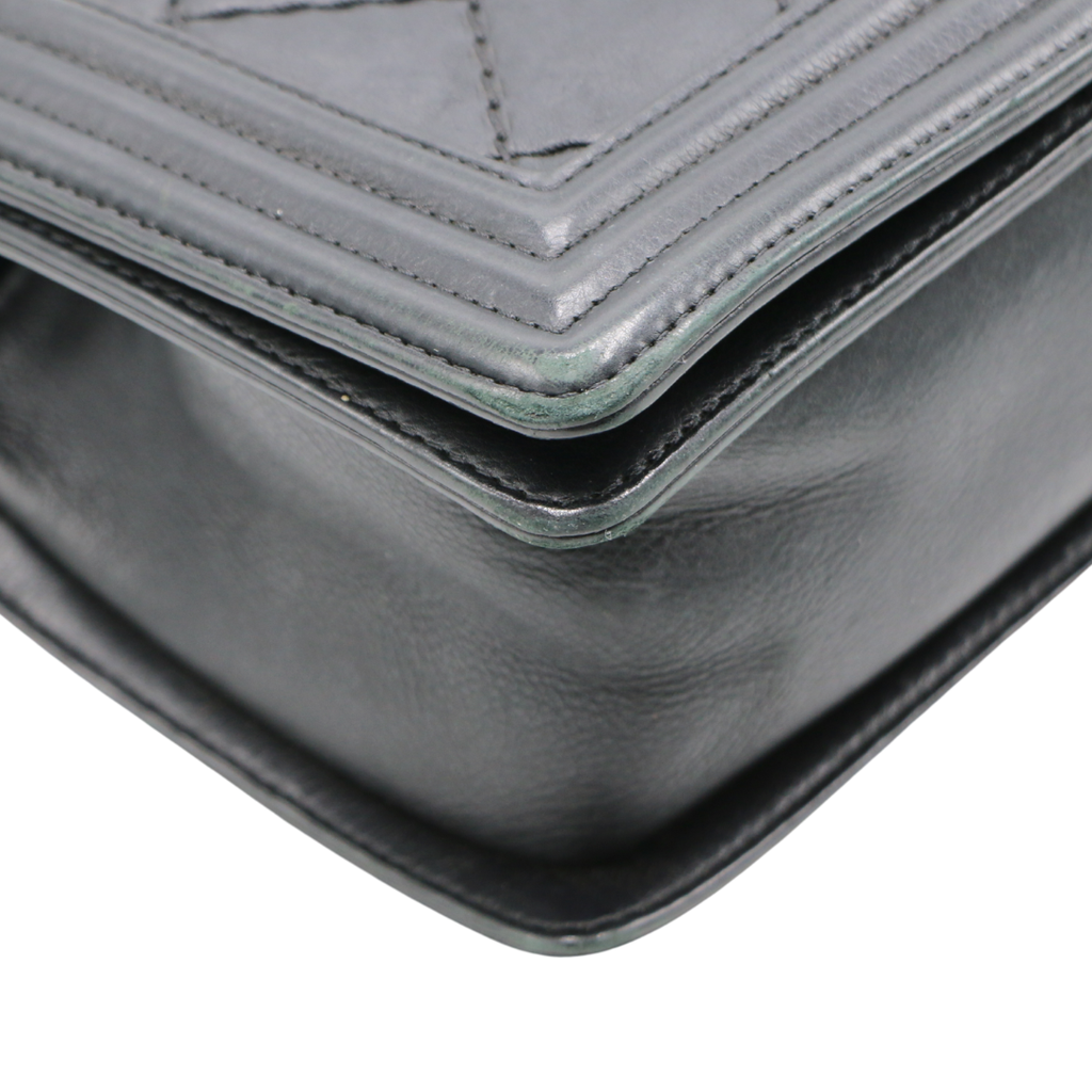 Chanel Caviar Quilted Small Boy Flap Grey