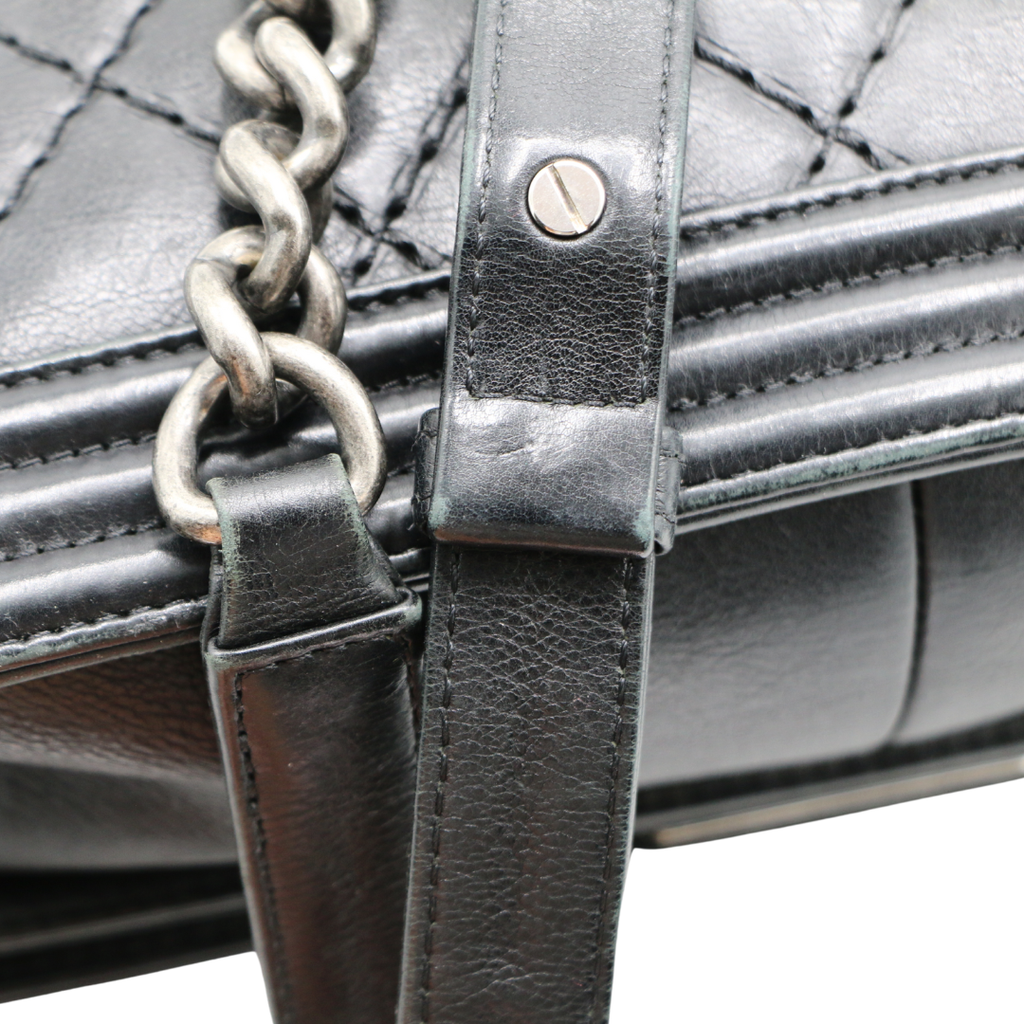 Chanel Caviar Quilted Small Boy Flap Grey