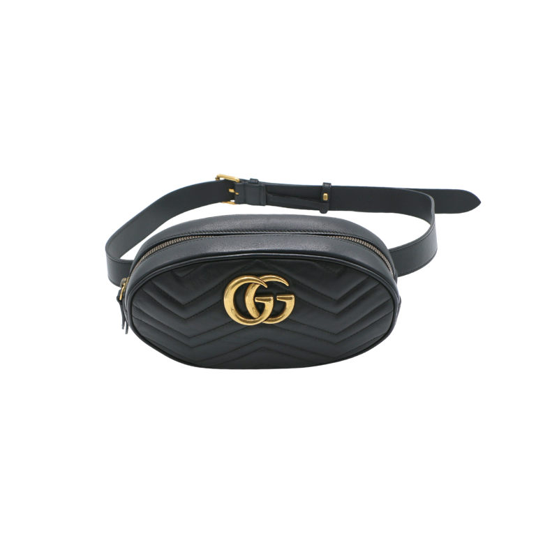 Gucci Large Marmont Belt Bag Black 491294