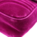 Gucci GG Marmont Medium Purple Velvet Shoulder Bag