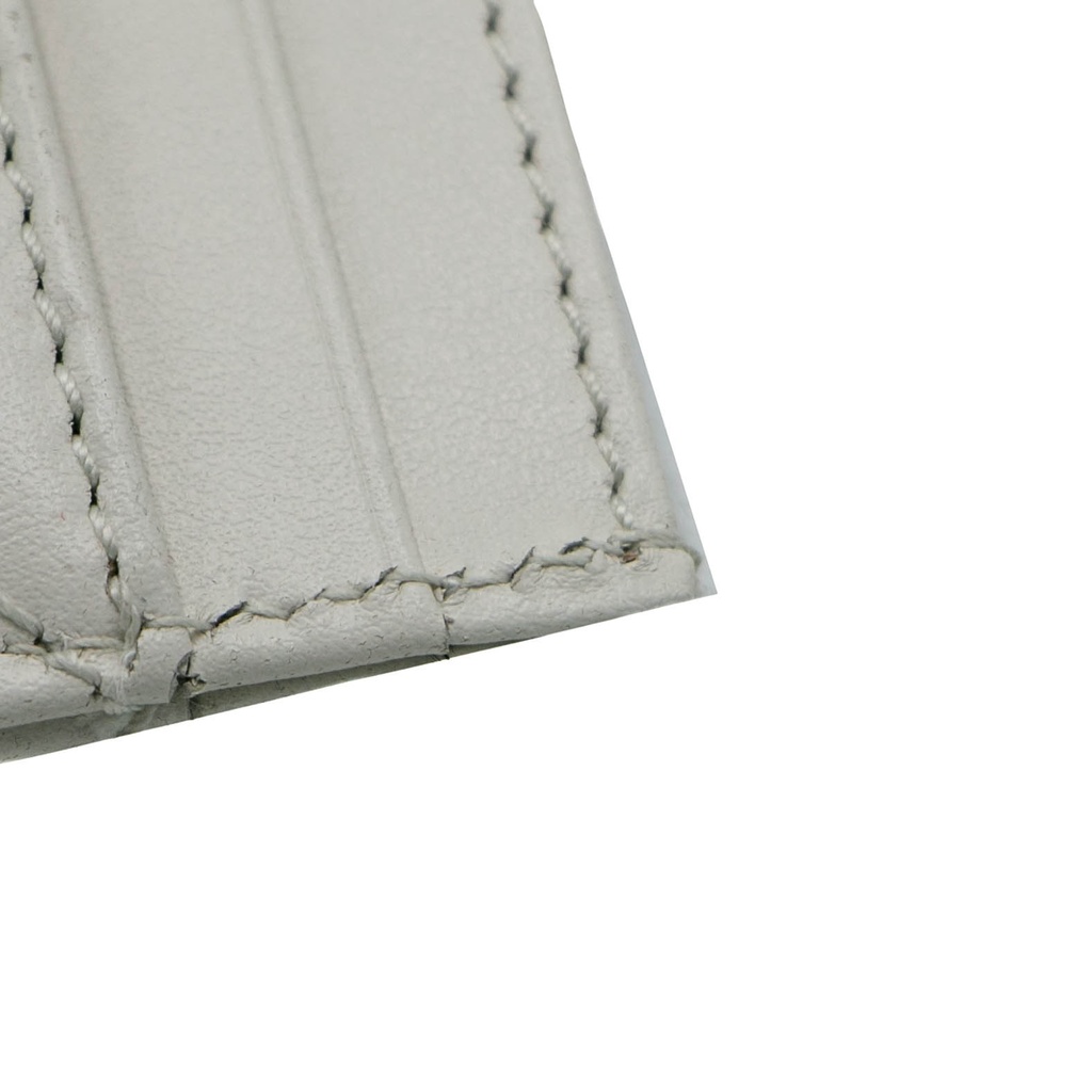 Gucci GG Matelasse Chevron Marmont Card Case White 443127