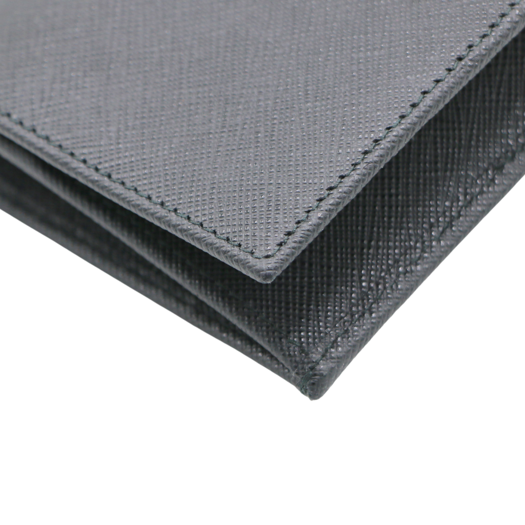 Prada Saffiano Long Folded Wallet