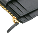 Prada Saffiano And Smooth Leather Card Holder Black