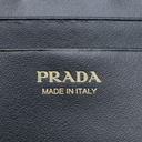 Prada Saffiano And Smooth Leather Card Holder Black