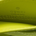 Gucci GG Matelasse Chevron Marmont Card Case Green 443127