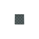 Gucci GG Emblem Bi-Fold Wallet In Black Fabric 821206
