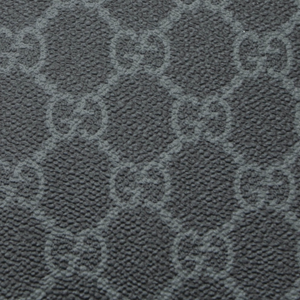 Gucci GG Emblem Bi-Fold Wallet In Black Fabric 821206