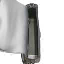 Fendi Crystal Vitello Laminato FF Baguette Crystal Argento