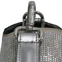 Fendi Crystal Vitello Laminato FF Baguette Crystal Argento