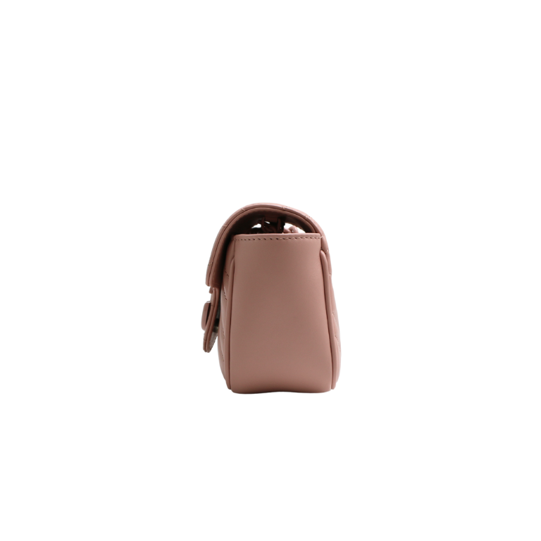 Gucci GG Marmont Belt Bag In Pink Leather 739599