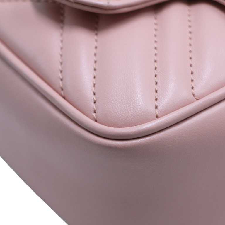 Gucci GG Marmont Belt Bag In Pink Leather 739599