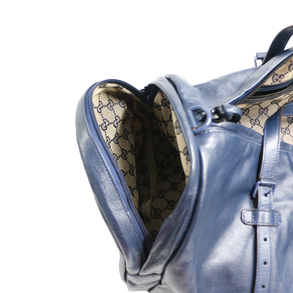 Gucci Ophidia Duffel Shoulder Bag Leather Black 725699