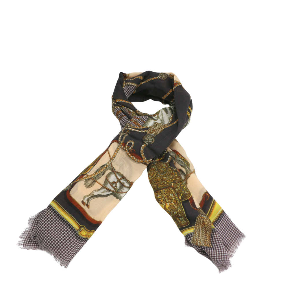 Gucci Silk Big Lady Baroque Scarf 594304 3G200 1000