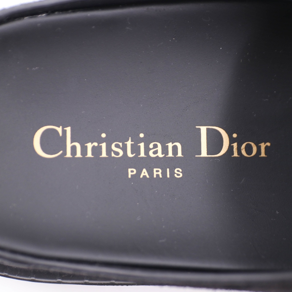 Christian Dior Boy Sabot Suede Calfskin Black Size 36 1/2
