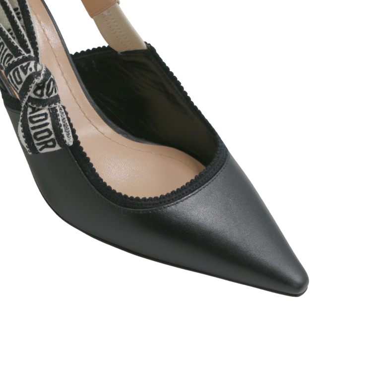Christian Dior J'Adior Slingback Pump Matt Black In Size 36 1/2