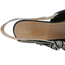 Christian Dior J'Adior Slingback Pump Matt Black In Size 38 1/2