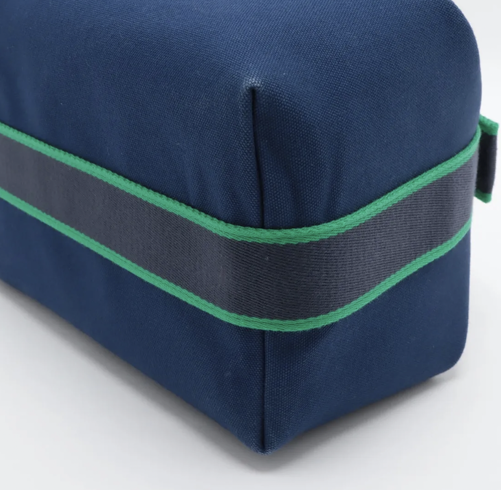 Hermes Brid A Black GM Canvas Blue