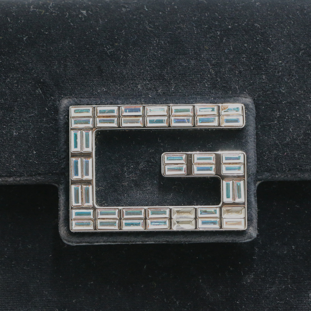 Gucci Velvet Square G Mini Broadway Bag