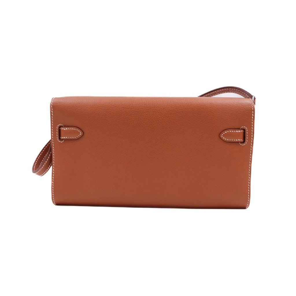 Hermes Kelly To Go Gold Brown
