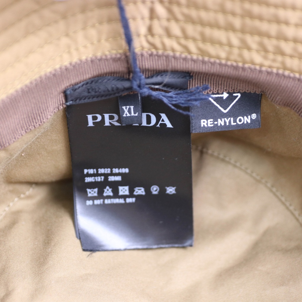Prada Nylon Bucket Hat Brown