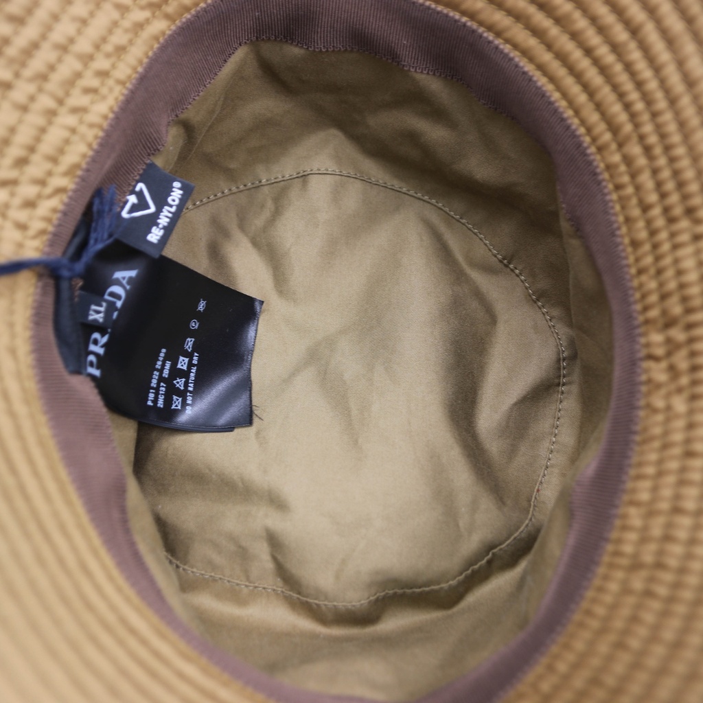 Prada Nylon Bucket Hat Brown