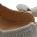 Christian Dior J'Adior Slingback Pump White Resin Pearls Size 37 1/2