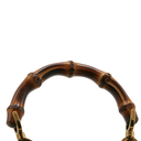 Gucci Jumbo GG Bamboo Canvas & Leather 2 Way Handbag White 686864