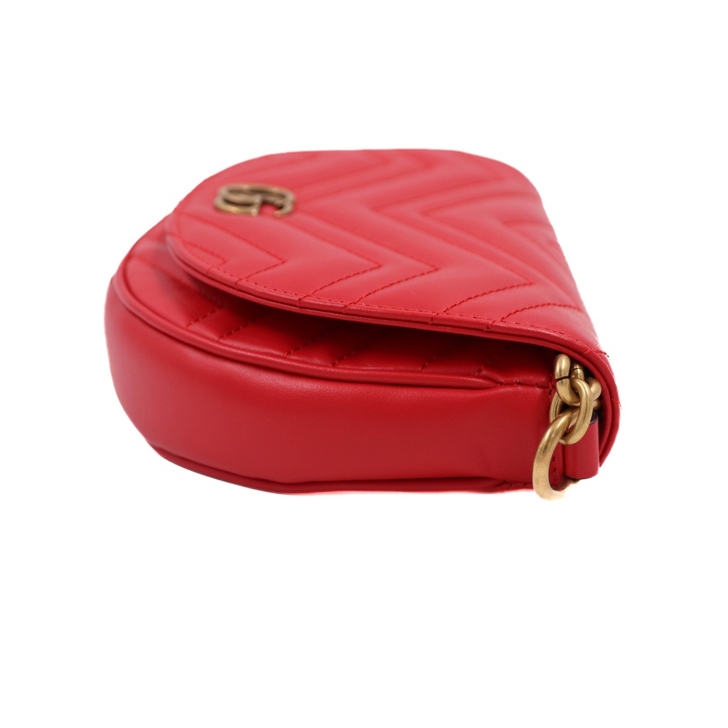 Gucci  Mini GG Marmont Crossbody Bag Red 746431