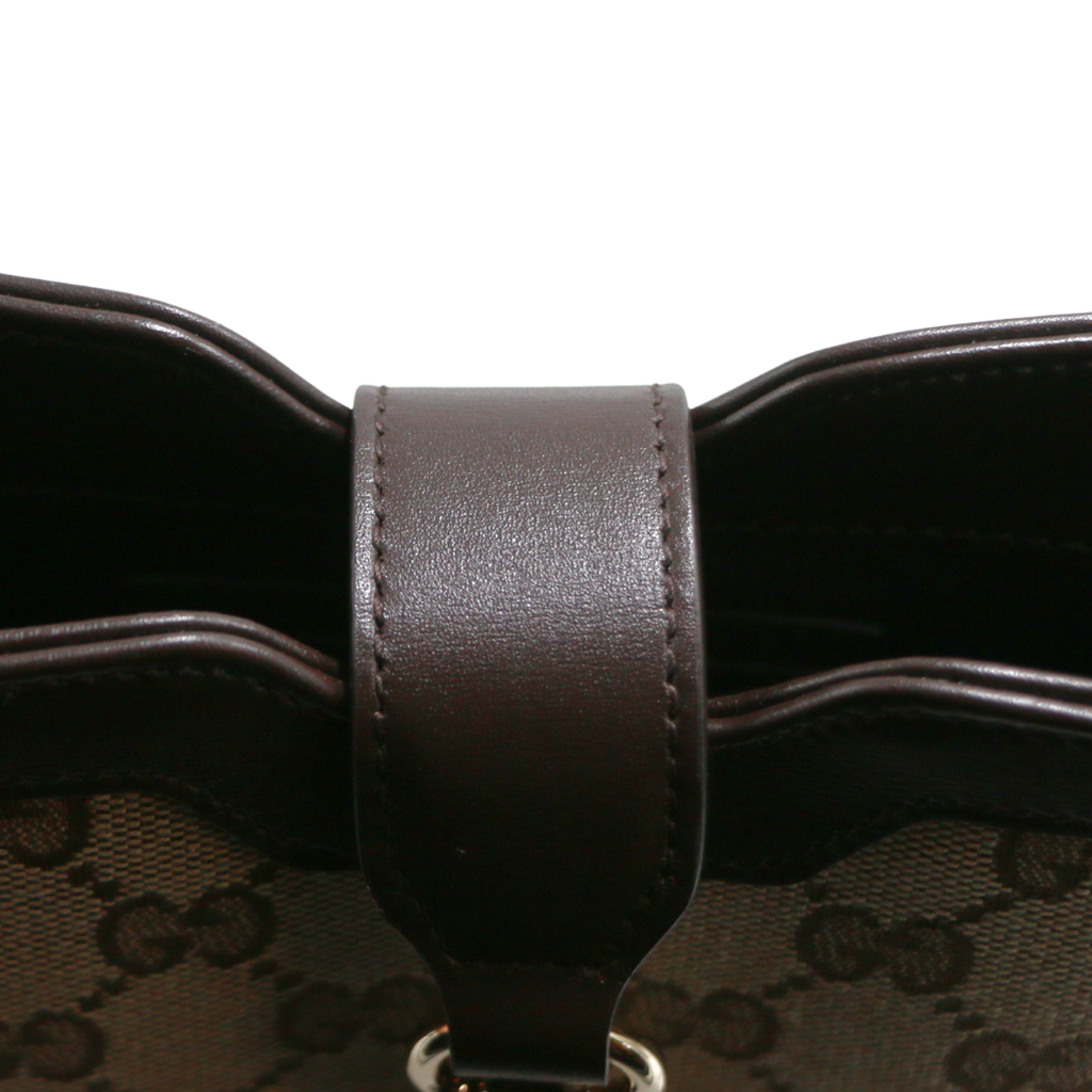 Gucci GG Mini Bucket Shoulder Bag Brown 782919