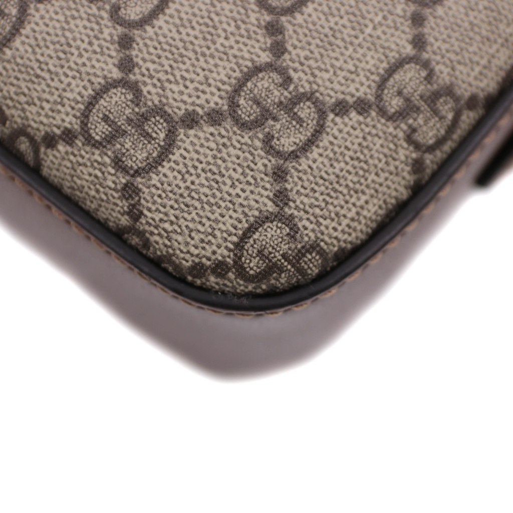 Gucci GG Supreme Horsebit Shoulder bag Brown 645454