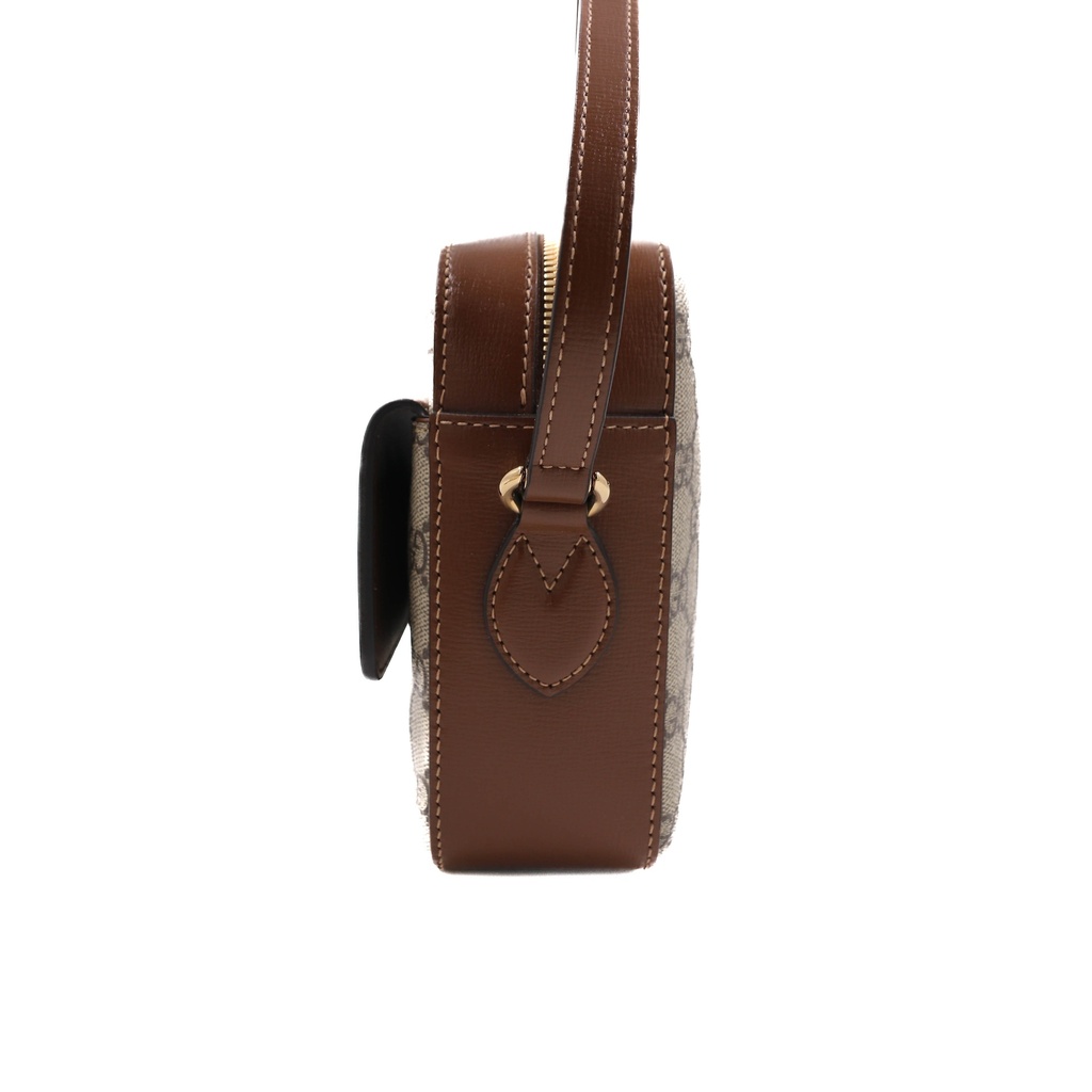 Gucci GG Supreme Horsebit Shoulder bag Brown 645454