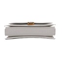 Balenciaga Chain Crush XS Crocodile Embossed Bag White