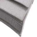 Balenciaga Chain Crush XS Crocodile Embossed Bag White