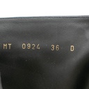 Christian Dior D-Town Heeled Boot Black Calfskin Size 36